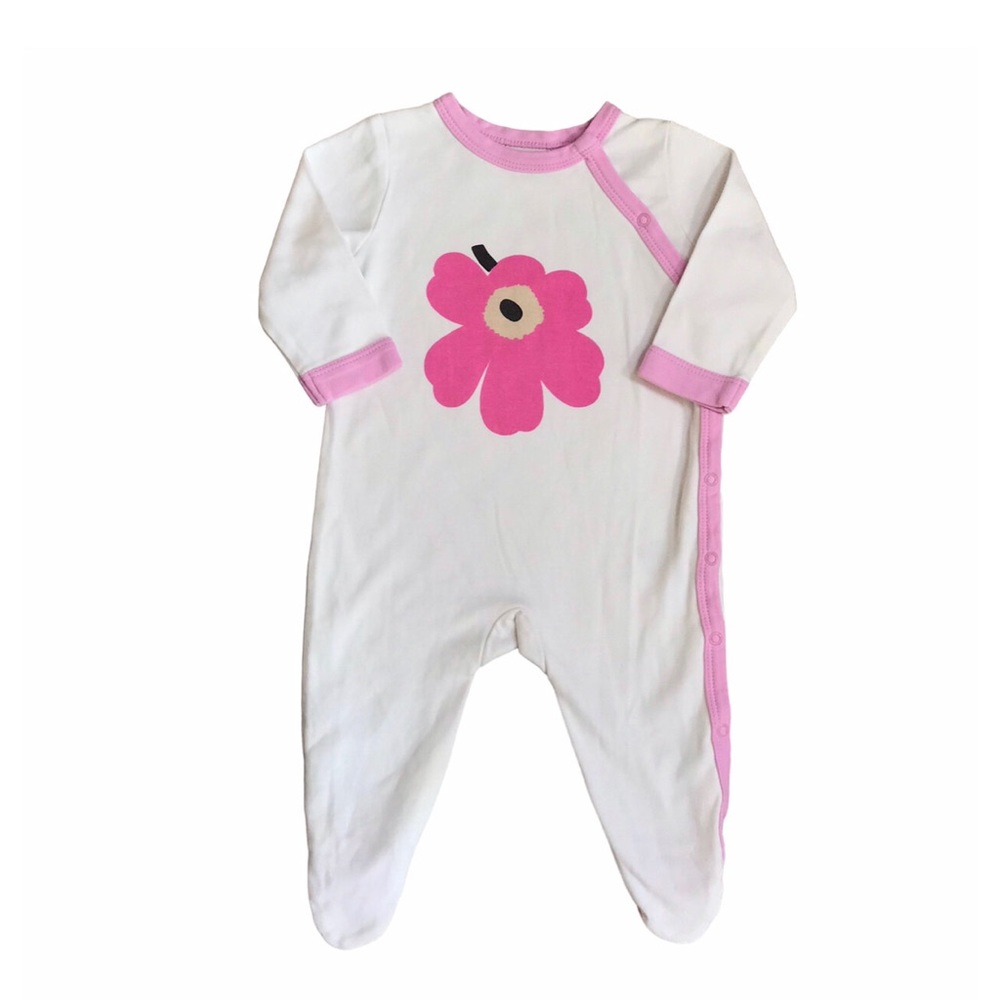 Marimekko Flower Footie 6M